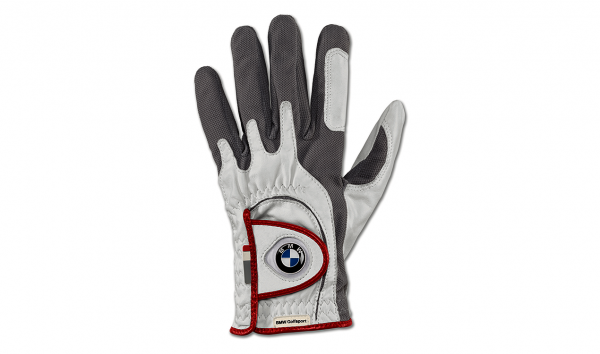 BMW Golfsport handschoen links heren (white/grey)