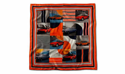 BMW Classic zijden shawl (orange/multicol)