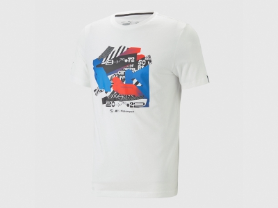 BMW M Motorsport Graphic T-shirt heren (wit)