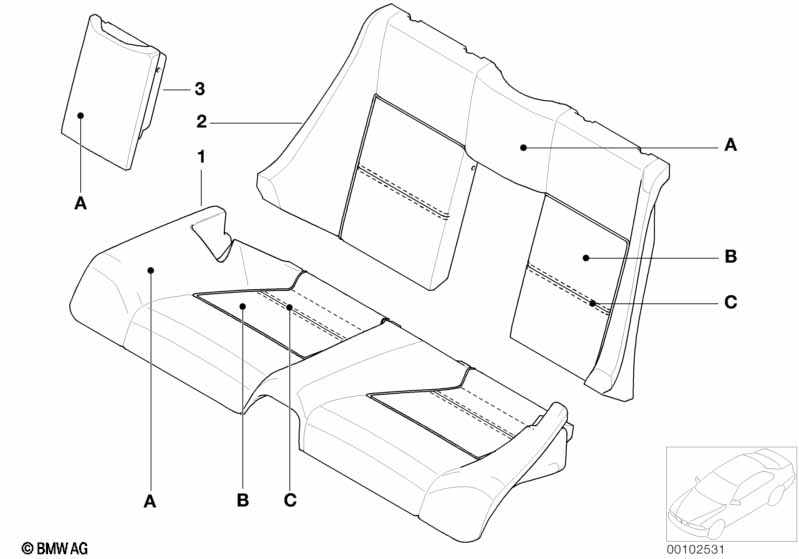 Individ.bekleding stoel achter leer Q9