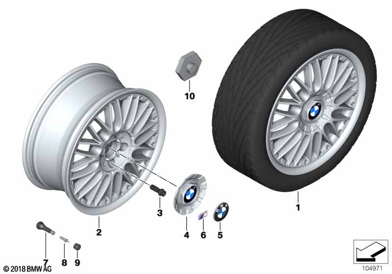 BMW compoundwiel M kruisspaken 101