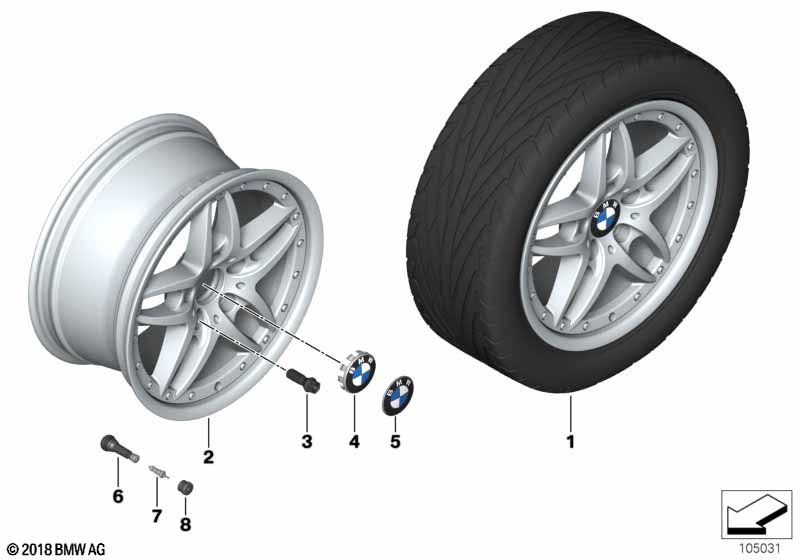BMW compoundwiel dubbele spaak 71