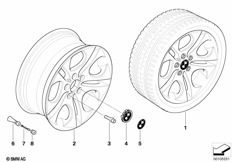 BMW LM wiel ellipso�de styling 107