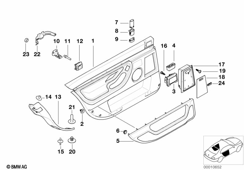 Portierbekleding achter, zijairbag/lang