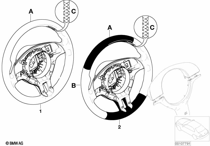 Individual M sportstuurwiel airbag SA710