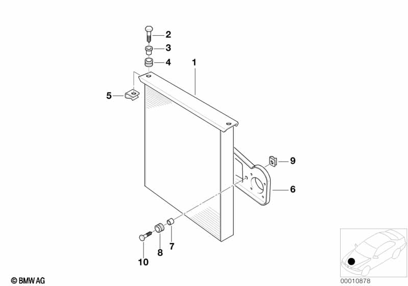 Aircondit.condensator en aanbouwdelen