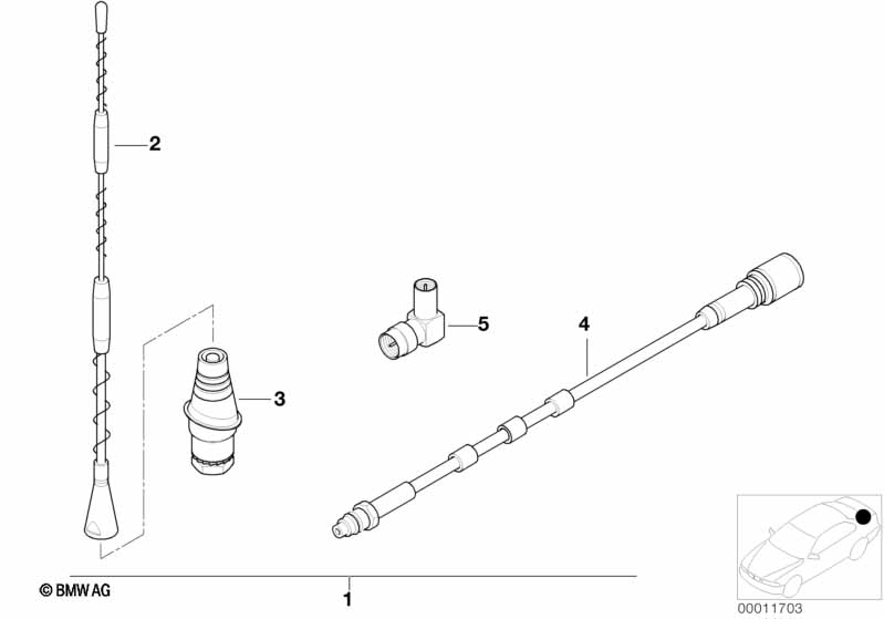 Na-inbouwset zijwandantenne