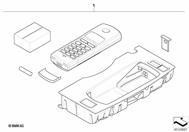 Extra set autotelefoon Cordless