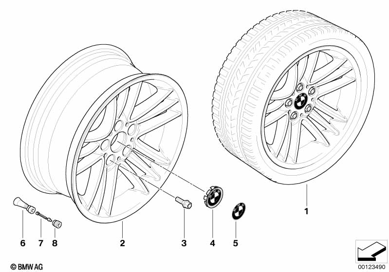 BMW wiel LM sterspaak 89