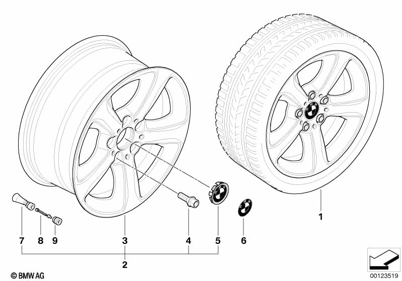 BMW LM wiel sterspaken 137