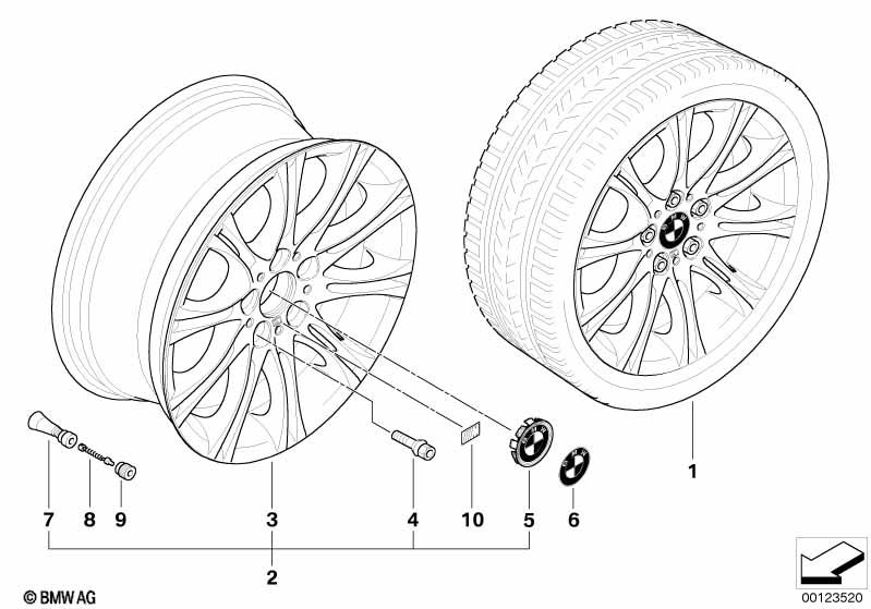 BMW LM velg M dubbele spaken 135