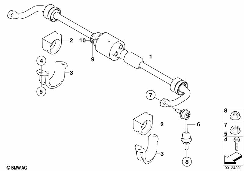 Stabilisator achter/Dynamic Drive