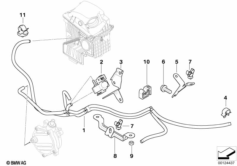 Vacu�mleiding extra-luchtklep