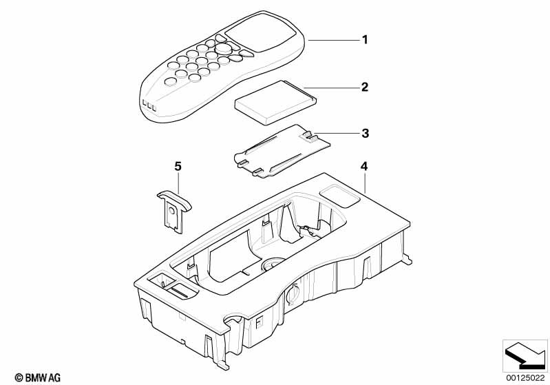 Onderdelen SA 638 middenconsole