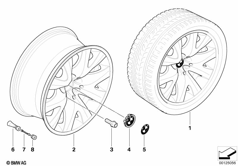 BMW LM wiel V-spaak 126