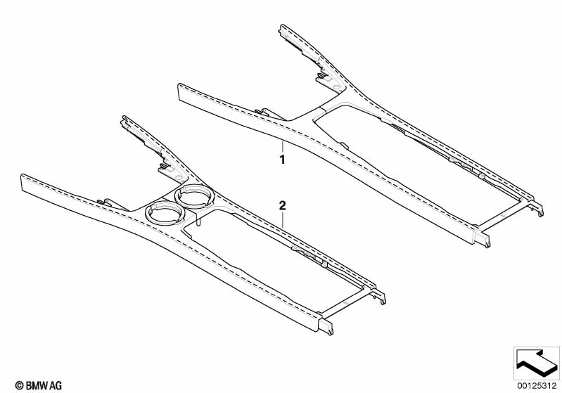 Individual bodem opbergvak leer