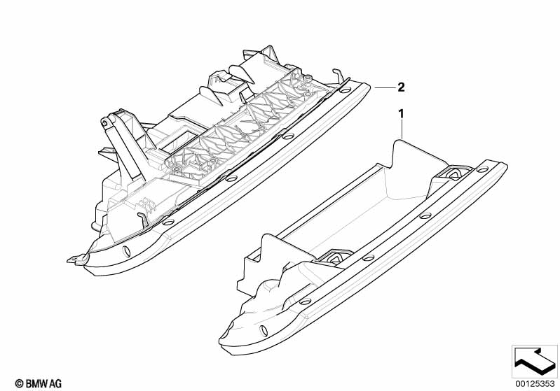 Individual dashboardkastje leder