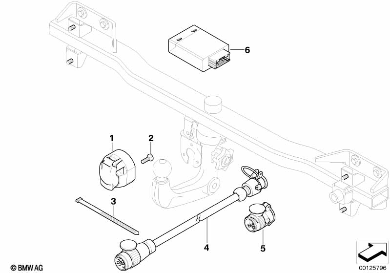 Onderdelen elektrisch systeem trekhaak