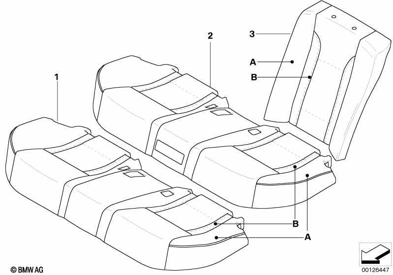 Indiv.bekleding, basisstoel, achter U7