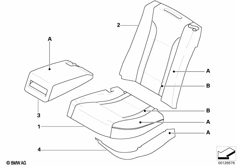 Indiv.bekleding, stoel comfort,achter U7