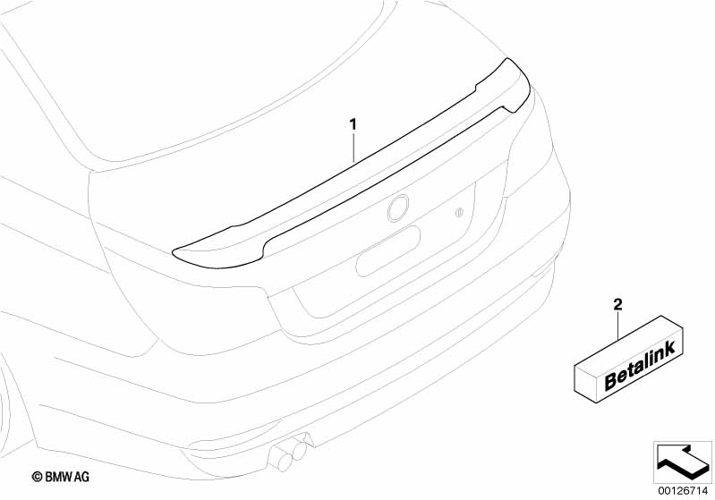 M Performance achterspoiler