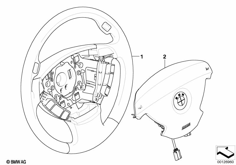 Sportstuurwiel airbag-smart/Multifunctie