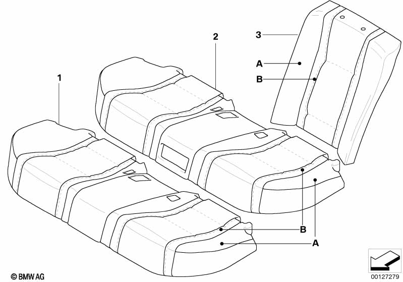 Indiv.bekleding, basisstoel, achter U6