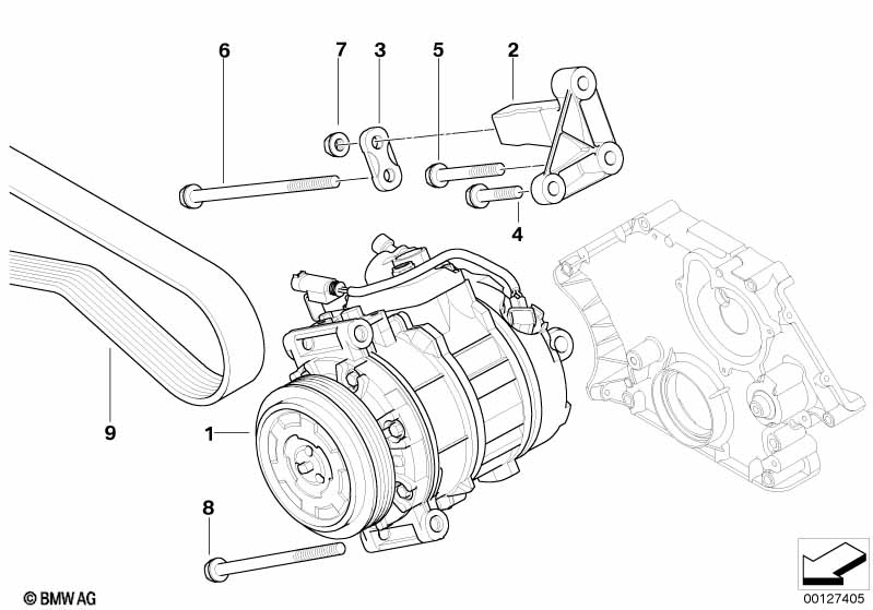 Airco-compressor/aanbouwdelen