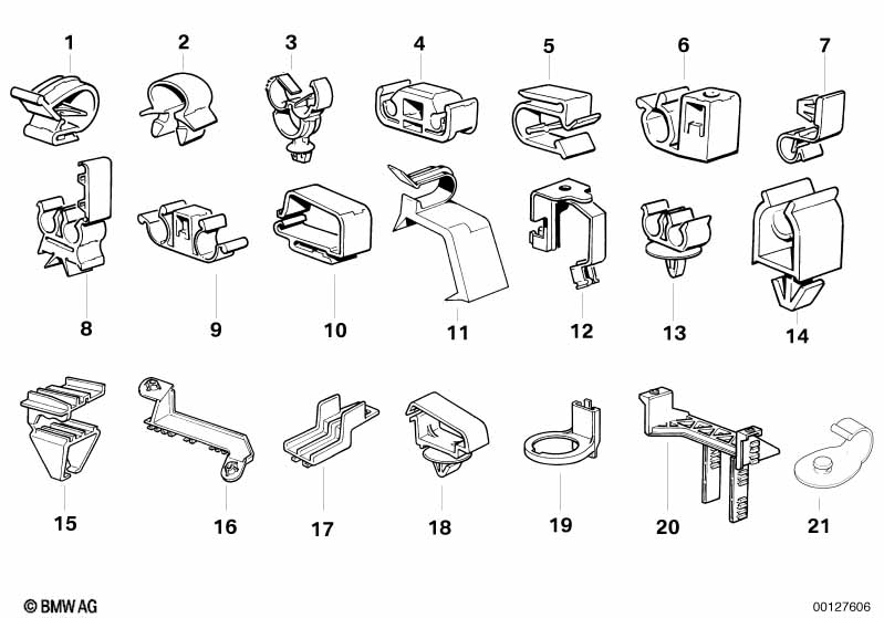 Diverse kabelbevestigings