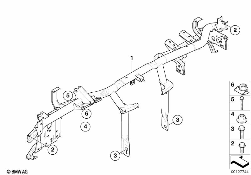 Draagbalk instrument paneel