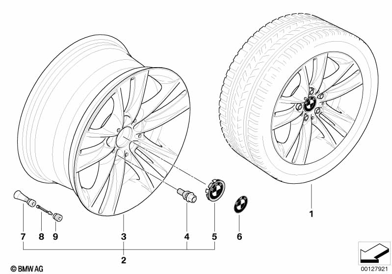 BMW LM wiel sterspaken 153