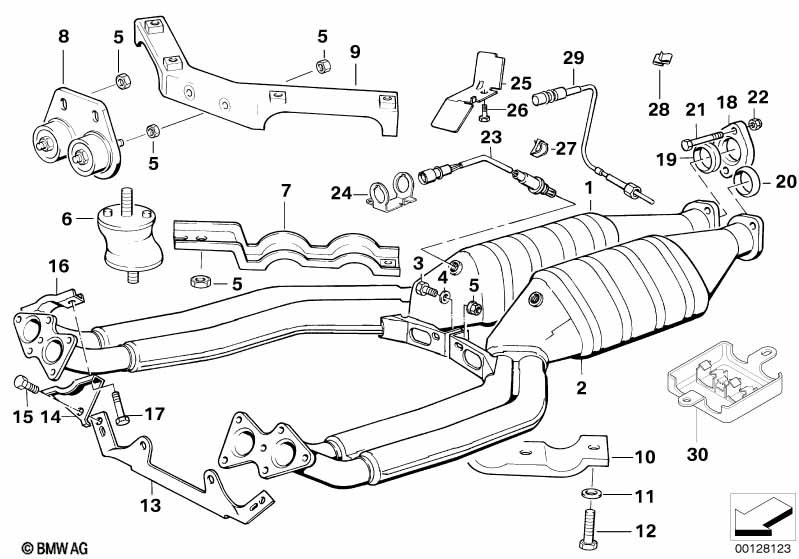 Katalysator/lambdasonde
