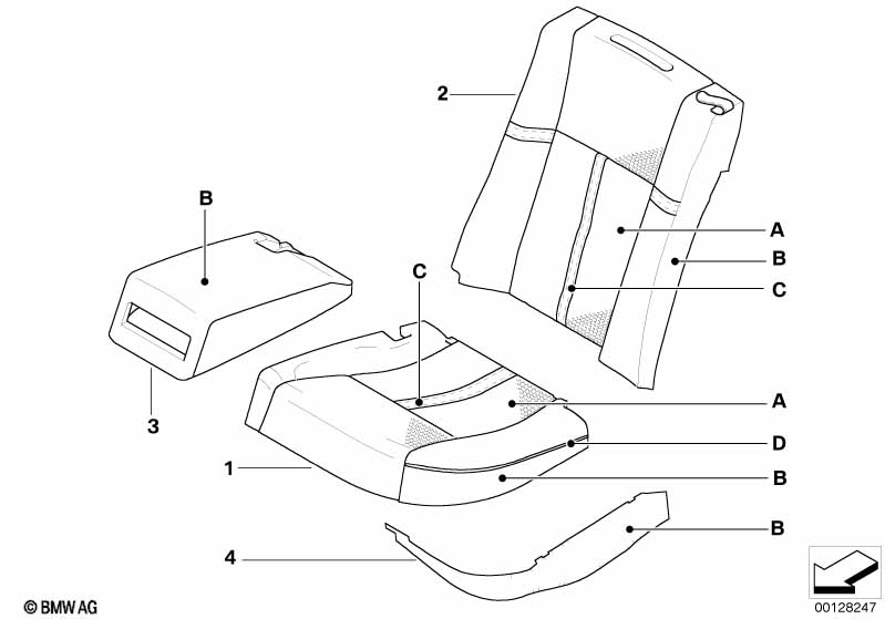 Indv. stoel comfort Leer Klima,U6 achter