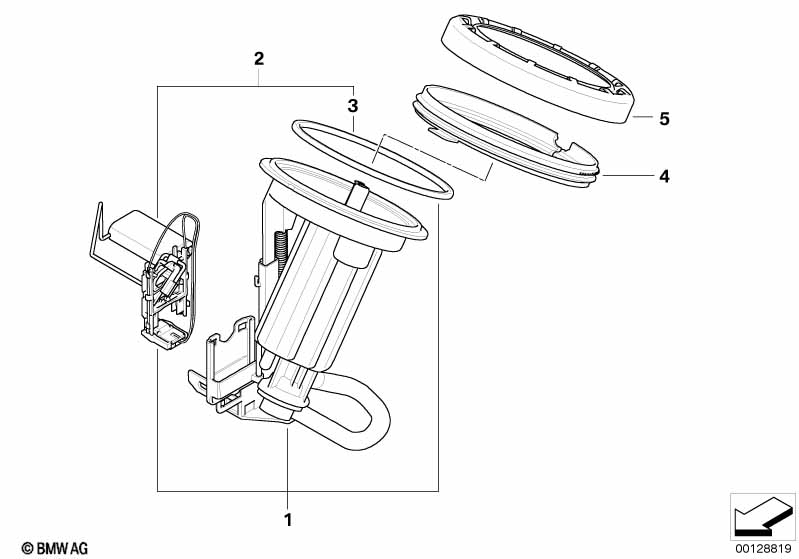 Brandstoffilter /Niveausensor links