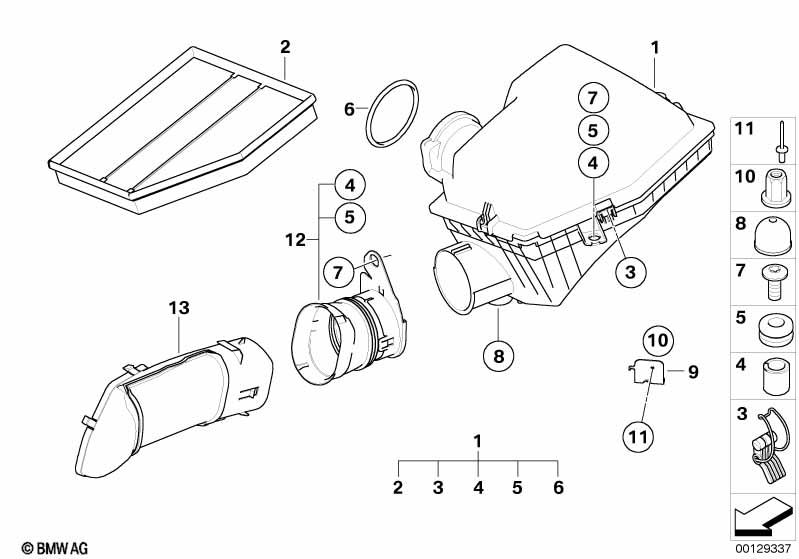 Aanzuiggeluidsdemper / Filterelement