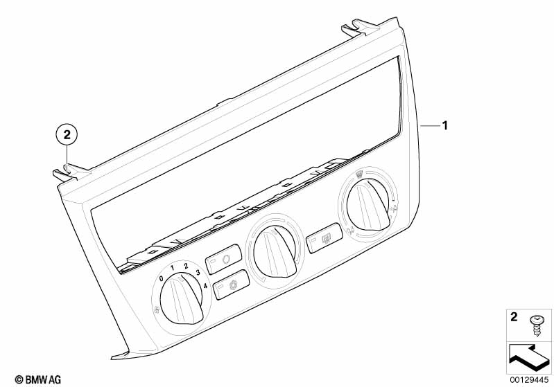 Bediening Airconditioning