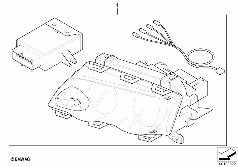 Modificatieset bochtverlichting