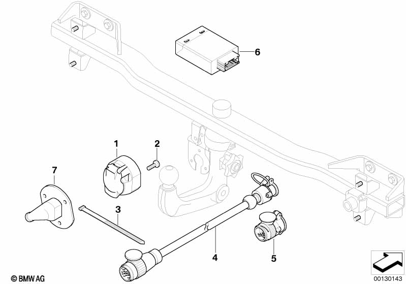 Onderdelen elektrisch systeem trekhaak