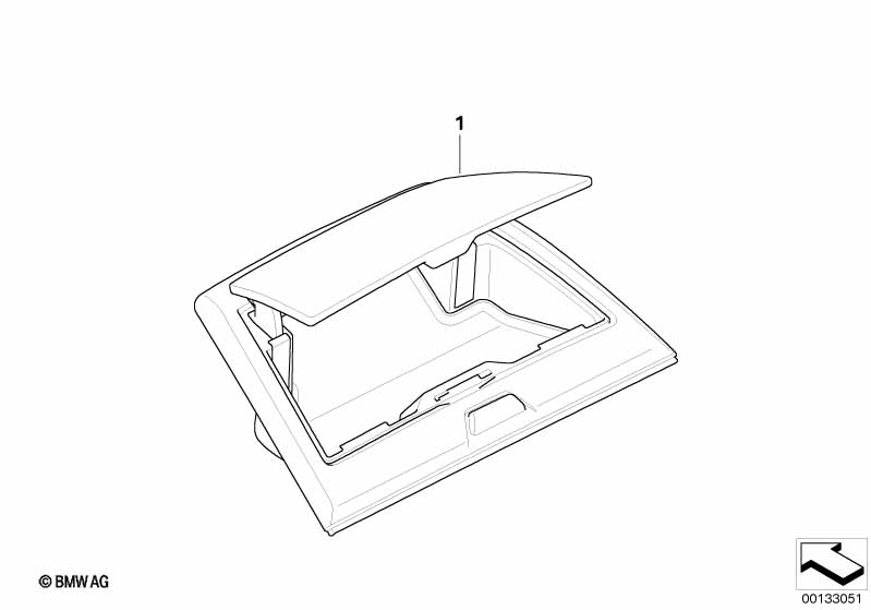 Accessoire opbergvak instr. paneel