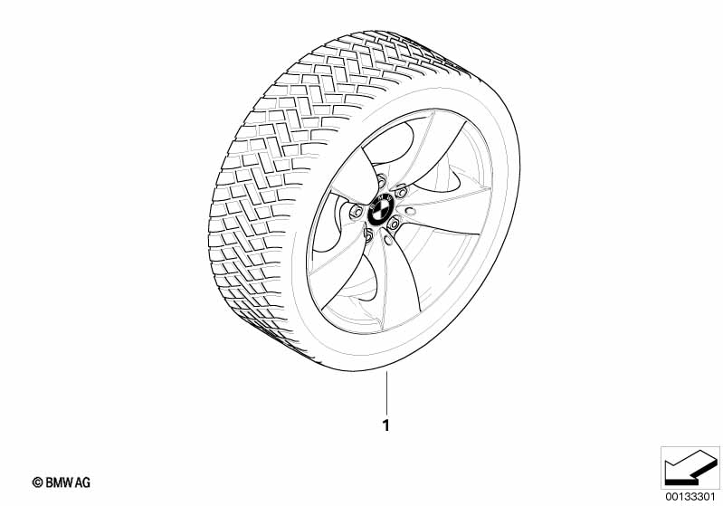 Compleet winterwiel sterspaak 138 - 17"