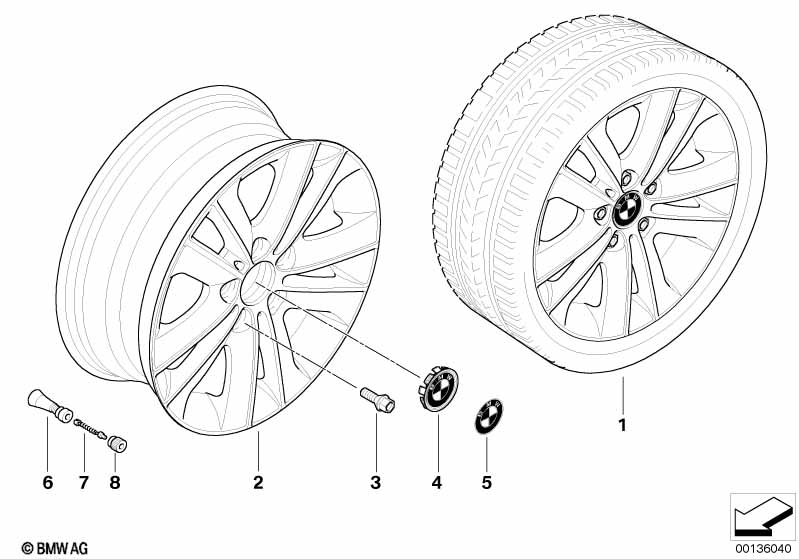 BMW LM wiel V-spaak 141