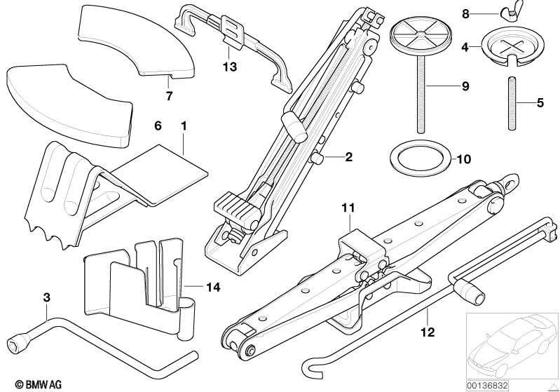 Boordgereedschap/Krik