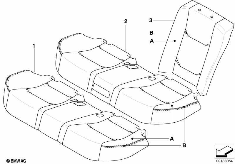 Individual bekleding sportstoel achter