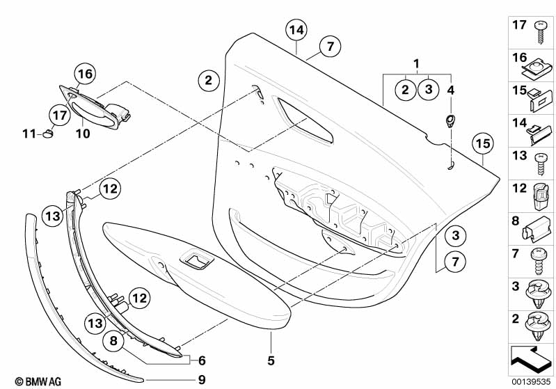 Portierbekleding, achter