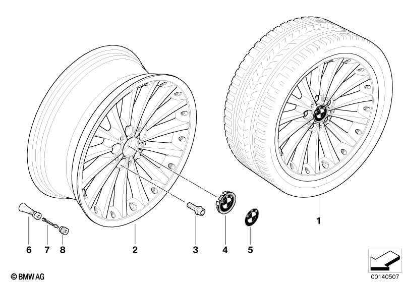 BMW compoundwiel radiale spaak 198