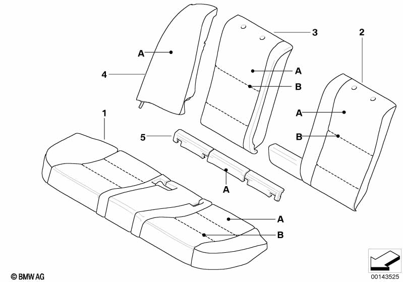 Individual bekleding comfortstoel achter