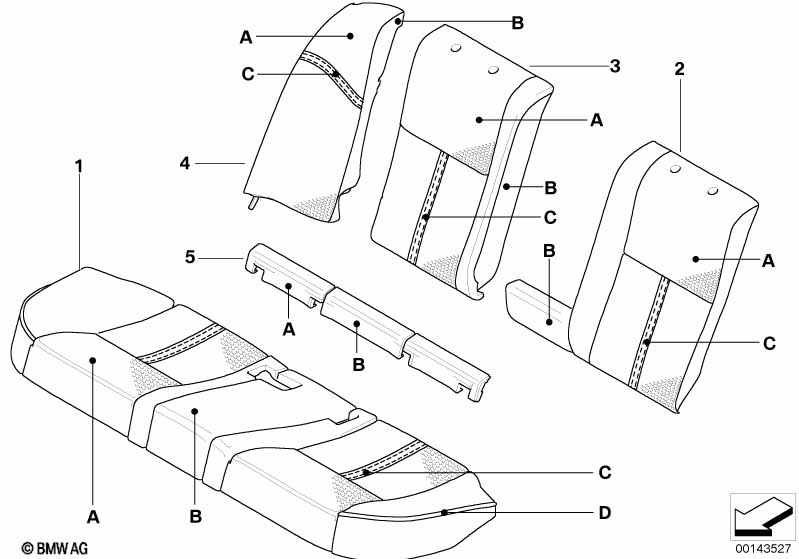 Ind. bekleding Leer Klima achter