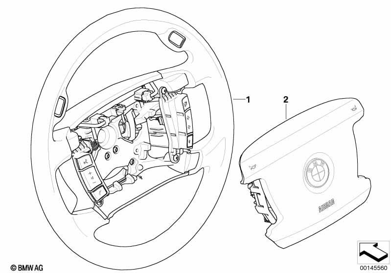 Stuurwiel Airbag-Smart multifunctioneel