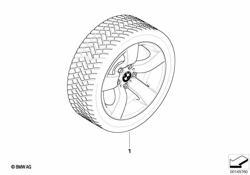 Compl.winterwiel sterspaak 122 - 17"