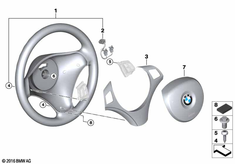 Sportstuurwiel airbag multifunct.